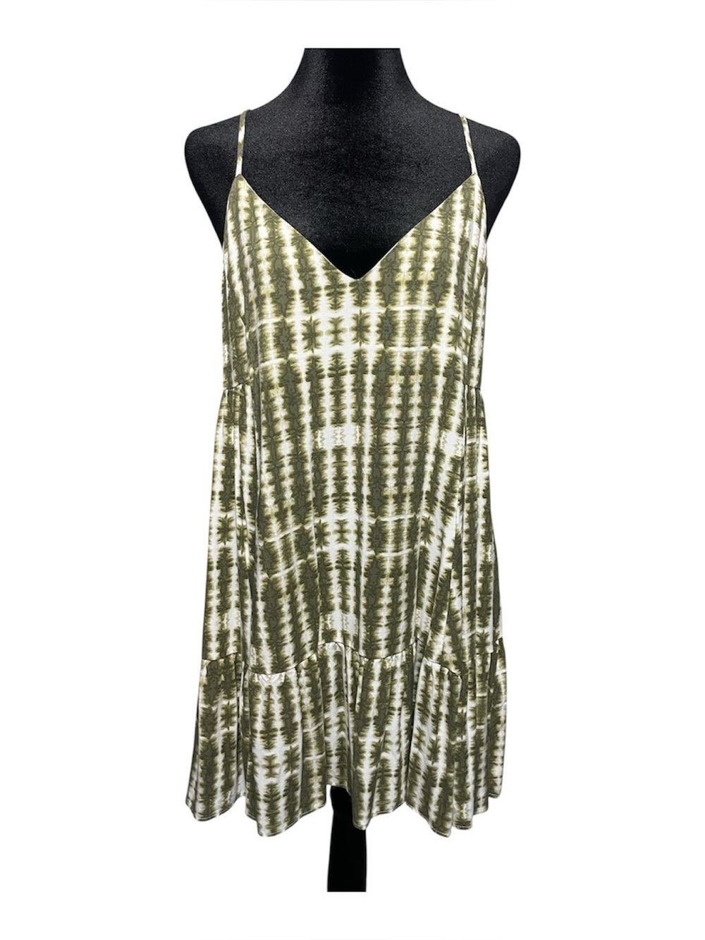 Urban Outfitters Mini Dress Green/White Size Medium